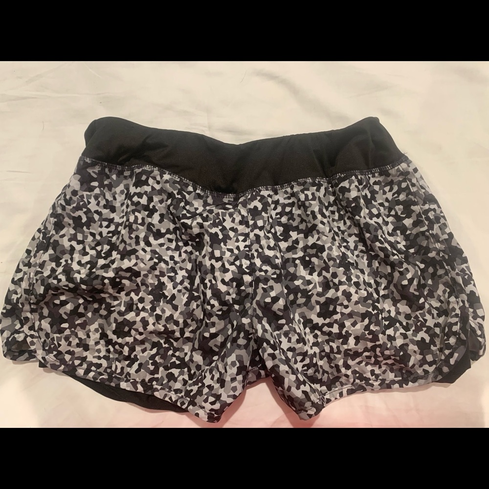 Black and grey athletic shorts
